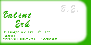 balint erk business card
